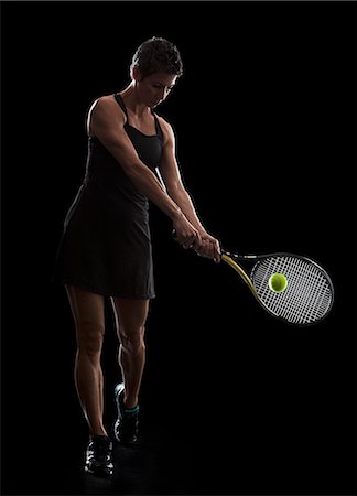 simsearch:640-06050635,k - Tennis Player Stock Photo - Premium Royalty-Free, Code: 640-06050634