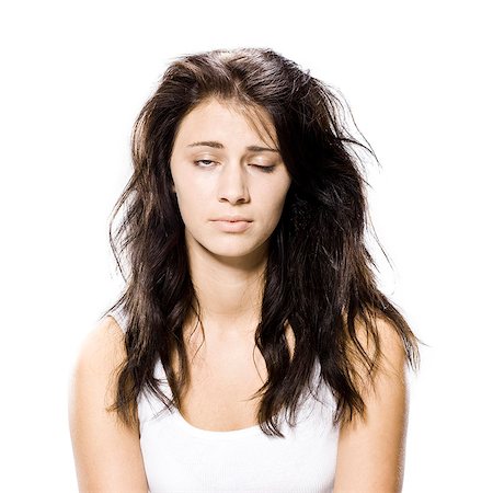 sleepy - woman who just woke up Stock Photo - Premium Royalty-Free, Code: 640-06051745