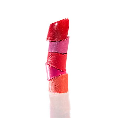 simsearch:630-06723923,k - Five different coloured lipsticks stacked Stock Photo - Premium Royalty-Free, Code: 640-06963543
