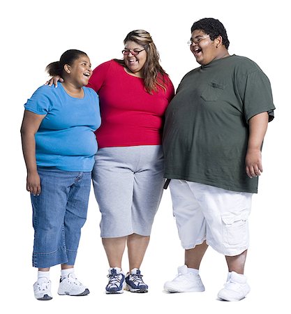 fat man full body - Three heavyset friends Stock Photo - Premium Royalty-Free, Code: 640-01348894
