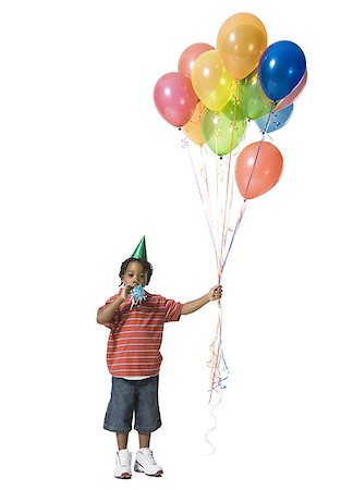 party girls silhouette - Young boy with balloons Stock Photo - Premium Royalty-Free, Code: 640-01354531