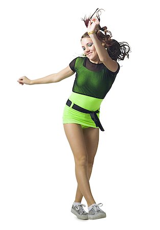 Girl in costume dancing Stock Photo - Premium Royalty-Free, Code: 640-01354849