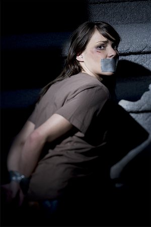 Kidnapping victim Stock Photo - Premium Royalty-Free, Code: 640-01355062