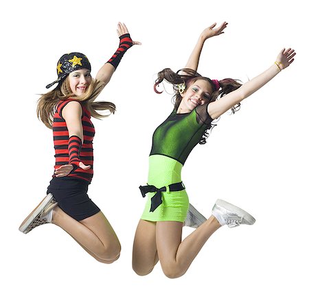 Girls in costume dancing Stock Photo - Premium Royalty-Free, Code: 640-01356941