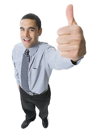 simsearch:640-01357365,k - Portrait of a mid adult man showing thumbs up Stock Photo - Premium Royalty-Free, Code: 640-01357167