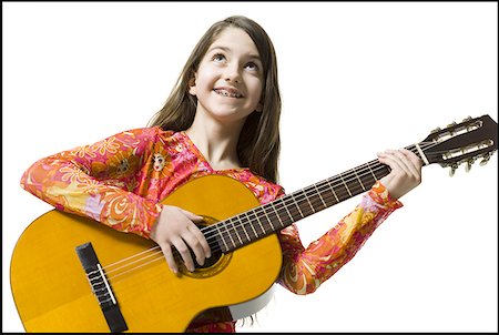 simsearch:640-01365707,k - Close-up of a teenage girl holding a guitar Stock Photo - Premium Royalty-Free, Code: 640-01357370