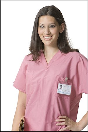 simsearch:640-01364042,k - Portrait of a female nurse standing with her hand on her hip Stock Photo - Premium Royalty-Free, Code: 640-01358512