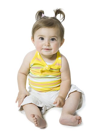 simsearch:640-01359777,k - Portrait of a baby girl smiling Stock Photo - Premium Royalty-Free, Code: 640-01359777
