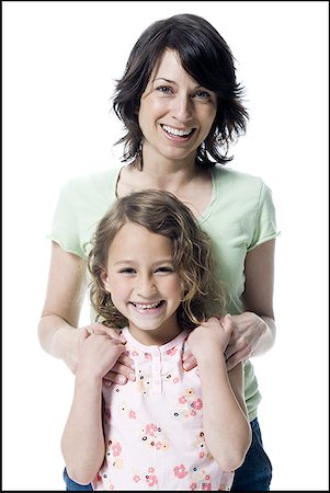 simsearch:640-01357979,k - Portrait of a girl standing with her mother Stock Photo - Premium Royalty-Free, Code: 640-01350808