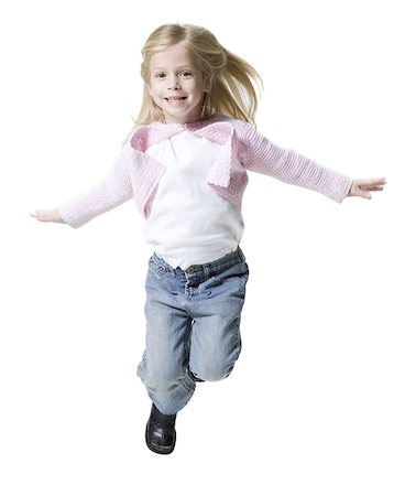 emotional state - Portrait of a girl jumping Stock Photo - Premium Royalty-Free, Code: 640-01351109