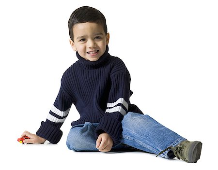 Portrait of a boy smiling Stock Photo - Premium Royalty-Free, Code: 640-01351211