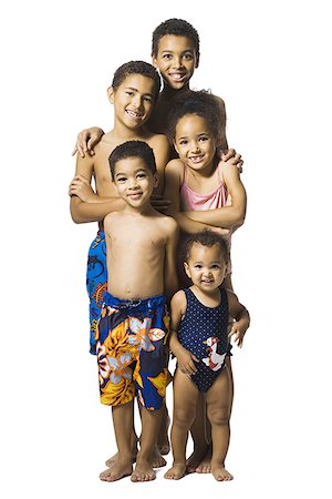 Group portrait of young brothers and sisters Stock Photo - Premium Royalty-Free, Code: 640-01351230