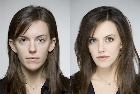 Before and after makeover photos Stock Photo - Premium Royalty-Free, Code: 640-01353628