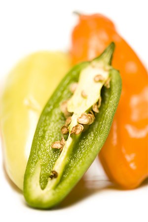 pimento - Close-up of chili peppers Stock Photo - Premium Royalty-Free, Code: 640-01353985