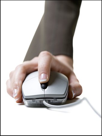 simsearch:640-01354413,k - Close-up of a woman's hand using a computer mouse Foto de stock - Sin royalties Premium, Código: 640-01364609