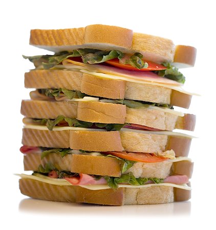 simsearch:640-01354413,k - Close-up of a large sandwich Foto de stock - Sin royalties Premium, Código: 640-01366483