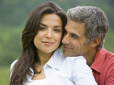 simsearch:640-01356213,k - Close-up of a man and a woman smiling Stock Photo - Premium Royalty-Free, Code: 640-01361494