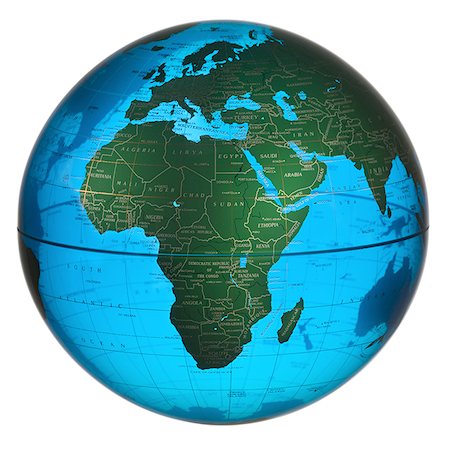 Close-up of a globe Stock Photo - Premium Royalty-Free, Code: 640-01362963