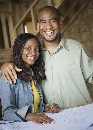 simsearch:640-02764709,k - Portrait of a young couple smiling Stock Photo - Premium Royalty-Free, Code: 640-01363002