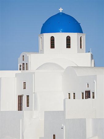 White Church with cross Stock Photo - Premium Royalty-Free, Code: 640-01575346