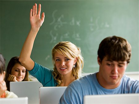 simsearch:640-02765460,k - Student in a classroom. Stock Photo - Premium Royalty-Free, Code: 640-02656603