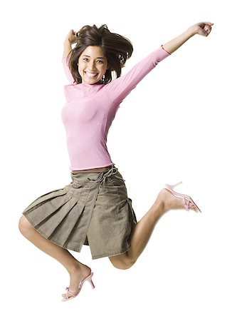 simsearch:640-03265333,k - Woman jumping Stock Photo - Premium Royalty-Free, Code: 640-02764861