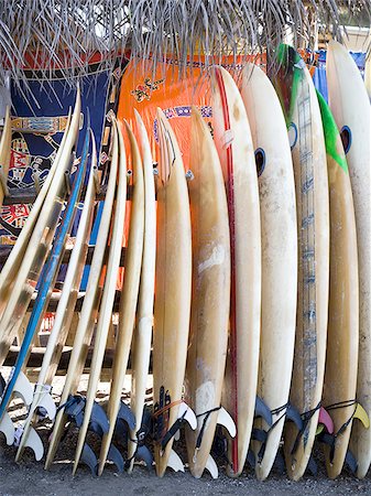 surfboard close up - Surfboards against a wall Stock Photo - Premium Royalty-Free, Code: 640-02766498