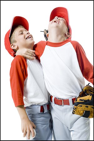 simsearch:640-03259938,k - Close-up of two baseball players smiling Stock Photo - Premium Royalty-Free, Code: 640-02766637