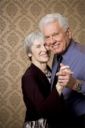 funny dance pose - Portrait of an elderly couple dancing Stock Photo - Premium Royalty-Free, Code: 640-02767068