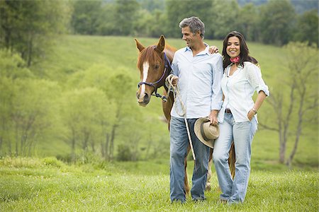 simsearch:640-01356213,k - man and a woman walking with a horse Stock Photo - Premium Royalty-Free, Code: 640-02767485