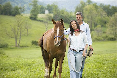 simsearch:640-01356213,k - man and a woman walking with a horse Stock Photo - Premium Royalty-Free, Code: 640-02767492