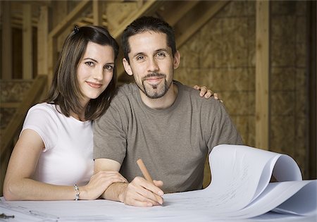 simsearch:640-02764709,k - Portrait of a young couple smiling Stock Photo - Premium Royalty-Free, Code: 640-02767686