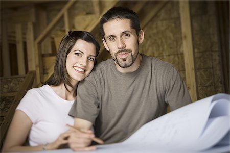 simsearch:640-02764709,k - Portrait of a young couple smiling Stock Photo - Premium Royalty-Free, Code: 640-02767687