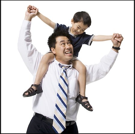 dad carrying teen son - Father and son Stock Photo - Premium Royalty-Free, Code: 640-02769422