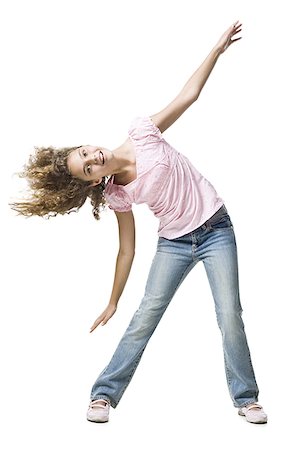 simsearch:640-01601671,k - Girl leaning with arms up Stock Photo - Premium Royalty-Free, Code: 640-02775327