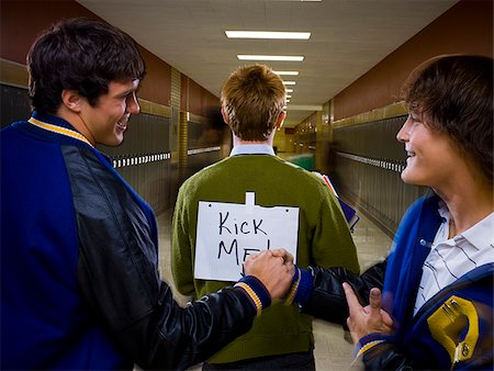 High School Jocks and Nerd. Stock Photo - Premium Royalty-Free, Code: 640-02776343