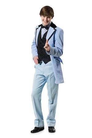 prom - man in retro clothing Stock Photo - Premium Royalty-Free, Code: 640-02778771