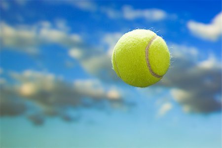 racket hitting a tennis ball Stock Photo - Premium Royalty-Free, Code: 640-02779194
