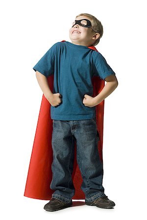simsearch:640-03259938,k - Young boy in superhero costume Stock Photo - Premium Royalty-Free, Code: 640-02770473