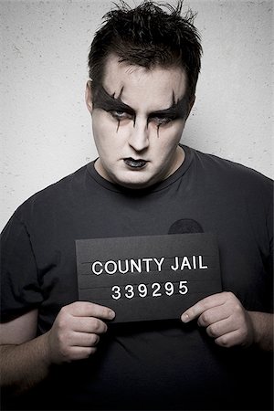 simsearch:640-02771013,k - Mug shot of gothic man Stock Photo - Premium Royalty-Free, Code: 640-02770826