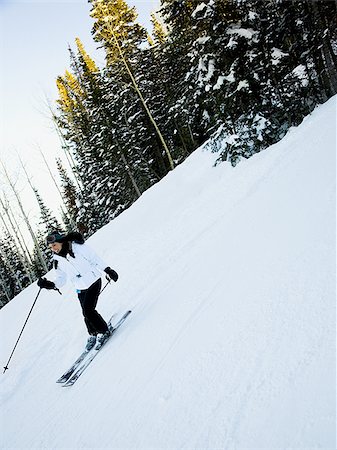 Woman skiing Stock Photo - Premium Royalty-Free, Code: 640-02771722