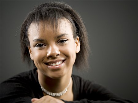 simsearch:640-02773530,k - Closeup of girl smiling Stock Photo - Premium Royalty-Free, Code: 640-02772240