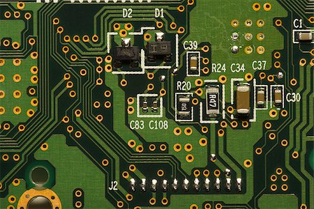 Closeup of circuit board Foto de stock - Sin royalties Premium, Código: 640-02772361