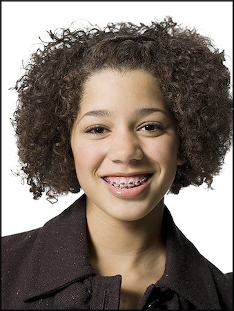 simsearch:640-02773530,k - Closeup of girl smiling Stock Photo - Premium Royalty-Free, Code: 640-02772630