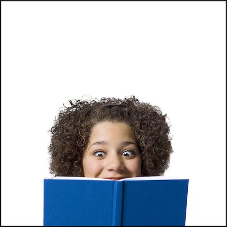 simsearch:640-02773530,k - Girl with hardcover book Stock Photo - Premium Royalty-Free, Code: 640-02772640