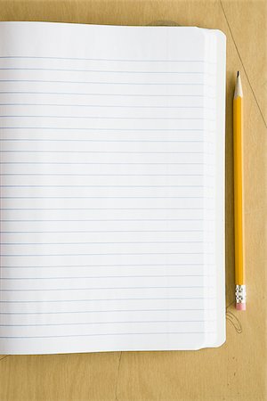 pad of paper - Notebook with eraser Stock Photo - Premium Royalty-Free, Code: 640-02772930