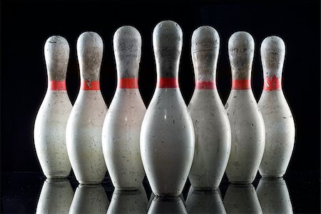 Bowling pins Stock Photo - Premium Royalty-Free, Code: 640-02773336