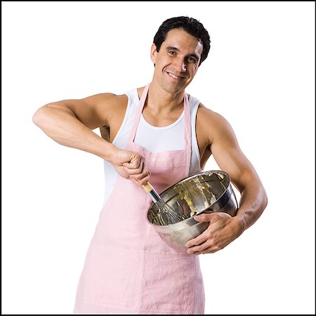 man with a mixing bowl Stock Photo - Premium Royalty-Free, Code: 640-02949077