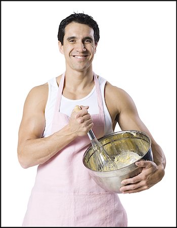man with a mixing bowl Stock Photo - Premium Royalty-Free, Code: 640-02949078