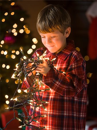 boy at christmas Stock Photo - Premium Royalty-Free, Code: 640-02949345